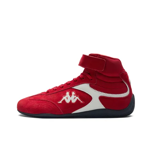 KAPPA Спина к Спине Покрытие Баланс Высокий Топ Беговые кроссовки Женские Вишнево-красный