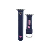 Wei Xin R Темно-синий с вышивкой в форме сердца, ремень