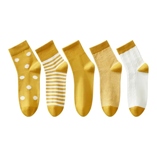 MADALLO Носки Crew Женские упаковка из 5 пар