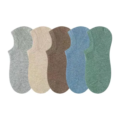 MAXDAVID Светло-серый + Светло-хаки + Кофейный + Джинсовый синий + Озерный зеленый 5 пар мужские носки