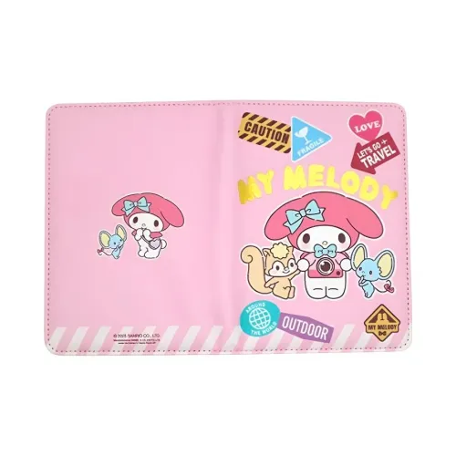 Sanrio Melodi Полиуретановый держатель для карт Женский Розовый