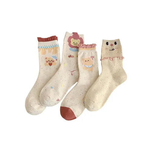 OEING 4 пачки женских носков MID до икры