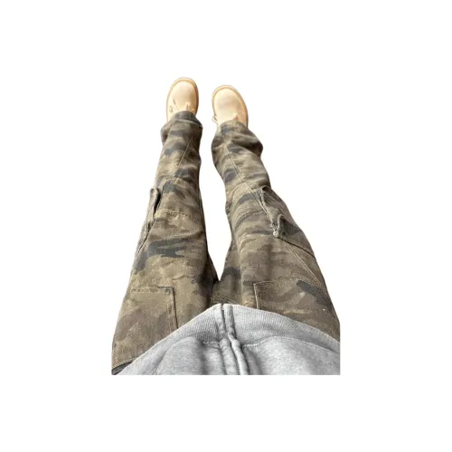 DAFK Army Green Camouflage Men's Jeans DAFK Армейский зеленый камуфляж Мужские Джинсы