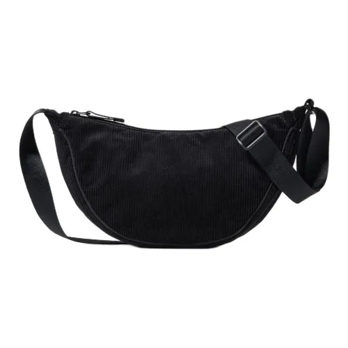 UNIQLO Хлопок Crossbody Сумка Сумка через плечо Мини Женская Черная