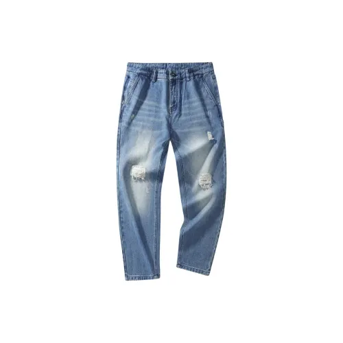 FAIRWHALE Темно-синий 102 Мужские Джинсы