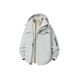 Серебряный, снежный серый [3-в-1, съемный подклад]