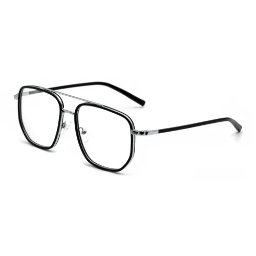 Xiao Luo Di Сплав Пластиковая оправа Aviator Оправа для очков Мужская Прозрачная Синяя