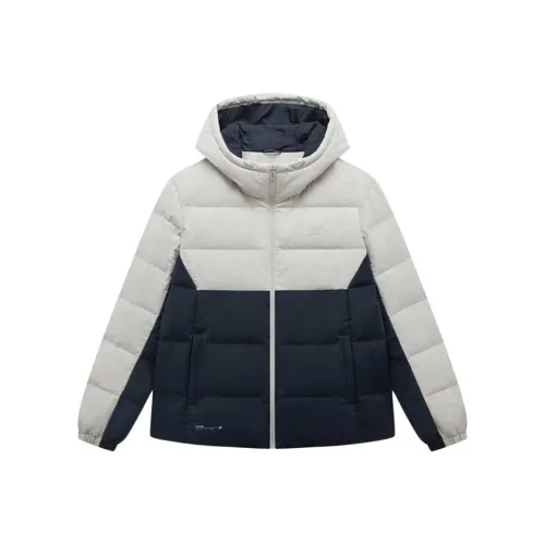 XTEP Variety Тренировки Коллекция Пуховик Женские Кремово-серый Deca Синий