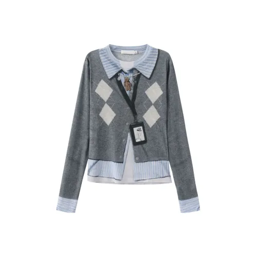 Pa33word Серый Женские T-рубашки