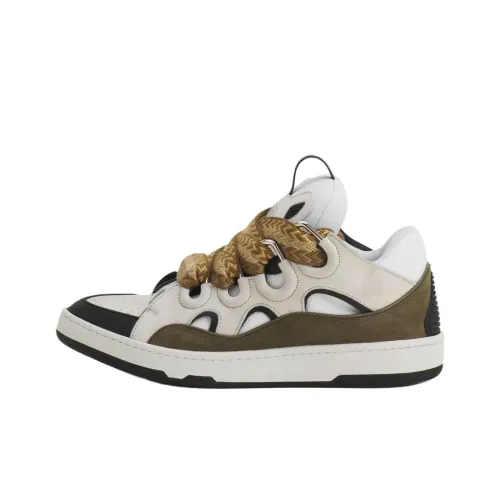 Lanvin Curb Low Топ Скейтборд Кроссовки Мужские Белые