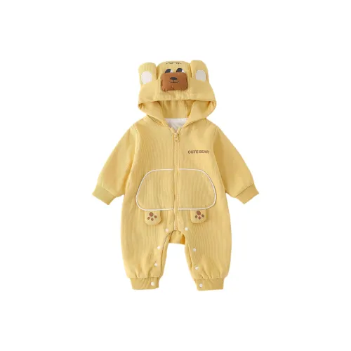 XiaoJinBu Желтые Детские Комбинезоны Ползунки