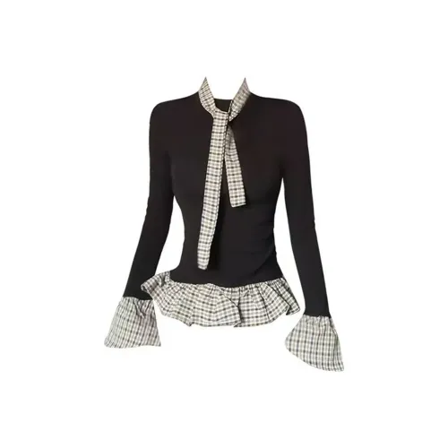 MIMOSA CHUR Черный Женские T-рубашки