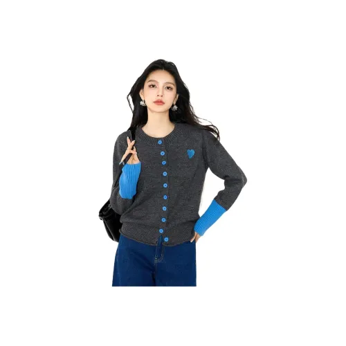 POPO.INFO Серый Женский Трикотаж