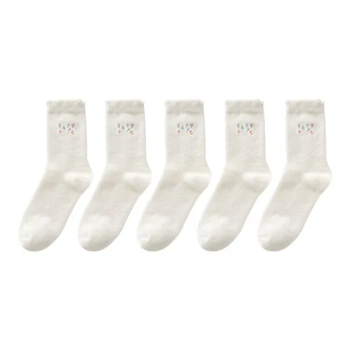 Носки Lan Miao High женские 5 пар сумка для покупок