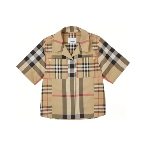 Burberry Рубашка SS23 Архив Бежевый Детский