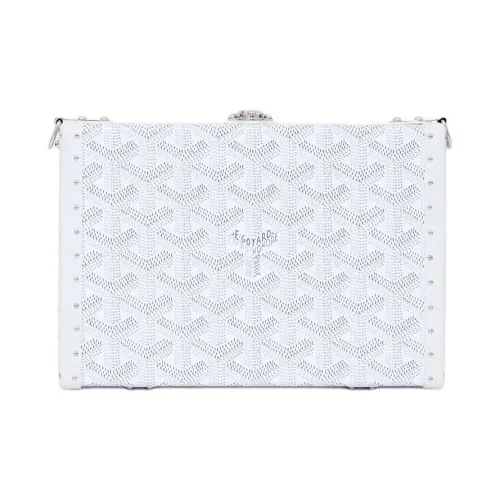 GOYARD Goyardin Холст Коробка Сумка Сумка через плечо Женская Белая