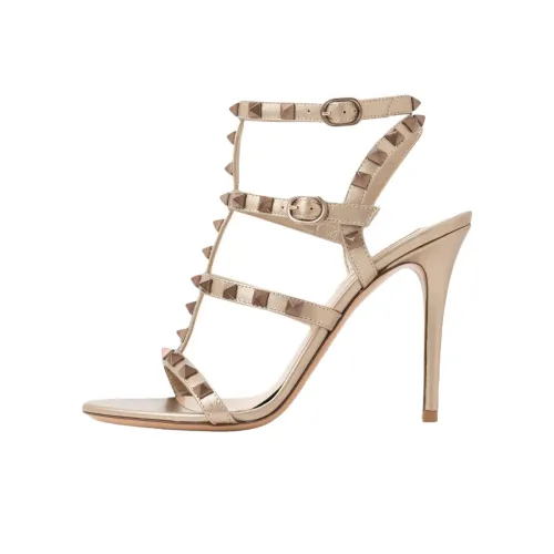 Сандалии Valentino Rockstud в римском стиле 11,5 см женские бронза