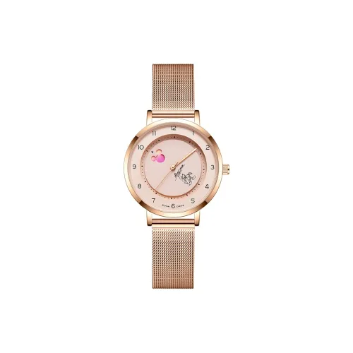 Disney Mickey Series Кварцевый механизм Стальной ремешок Часы Женские Черный циферблат