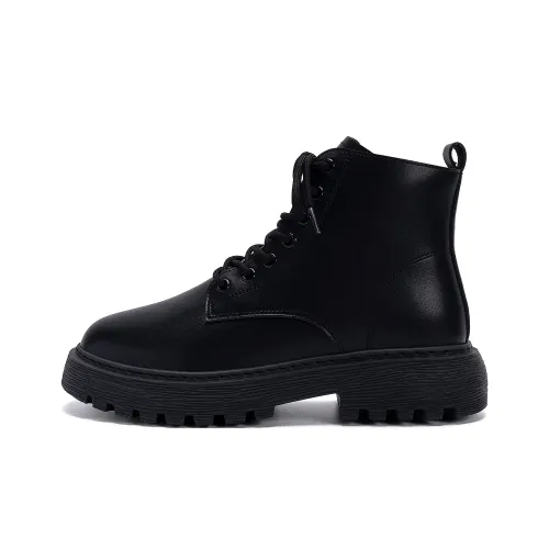 HUANQIU Короткий ботинок Martin 4 см мужской черный