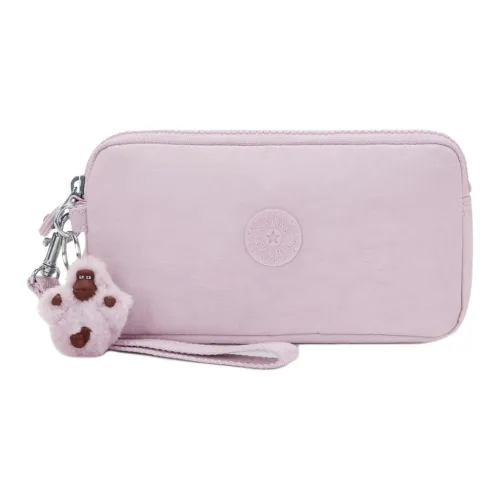 Киплинг Ткань Клатч Маленький Женский Прозрачный Светло-фиолетовый