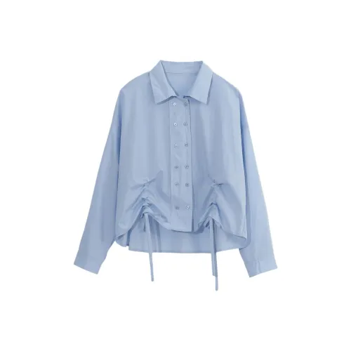 ZIMO Светло-синие Женские Рубашки