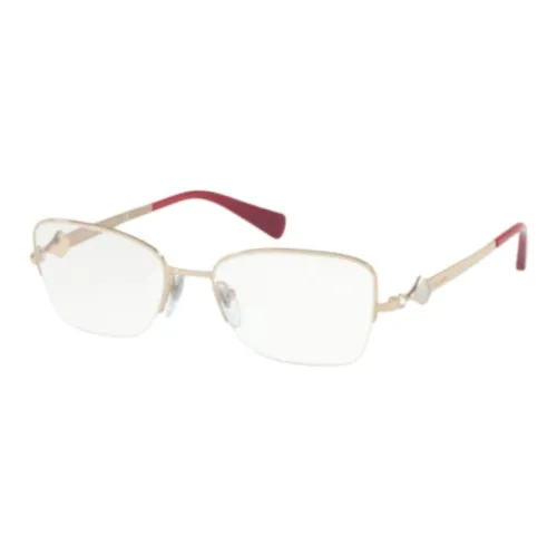 BVLGARI Металл Овал Оправы для очков Унисекс Золото