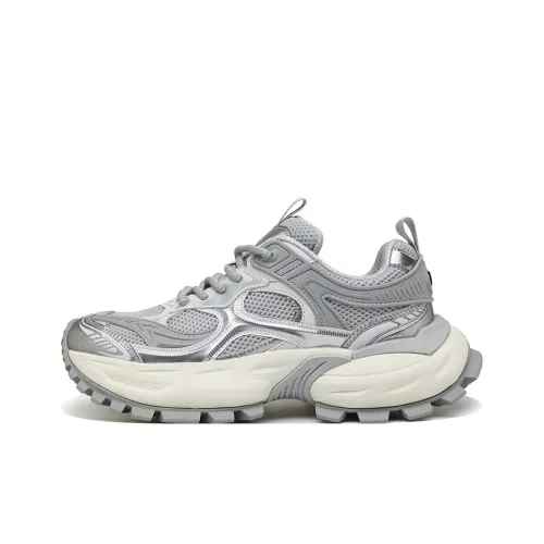 NFL Ultra S Chunky Low Топ Толстая подошва Кроссовки Мужские Серые