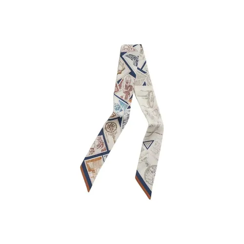 HERMES Шелковые шарфы Женские Карамель