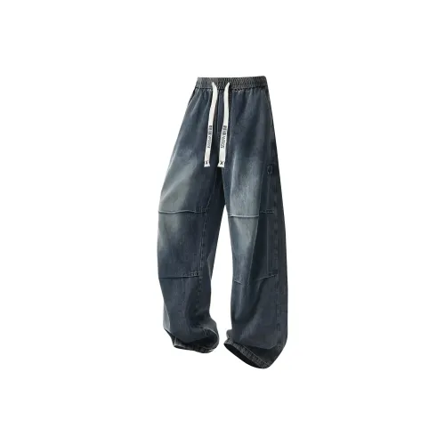 VIPGOOSE Синий [Высокое качество] Унисекс Джинсы