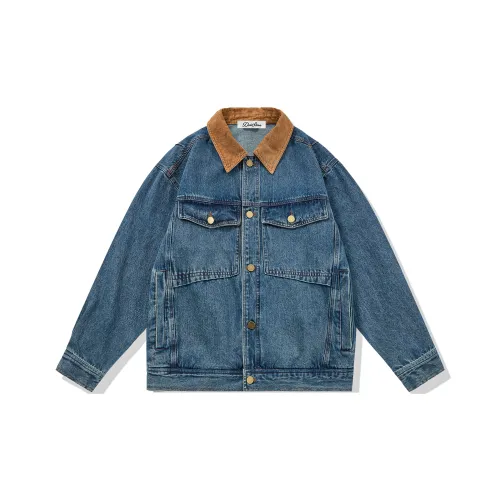 DOH STORE Blue Unisex Jackets DOH STORE Синий Унисекс Куртки
