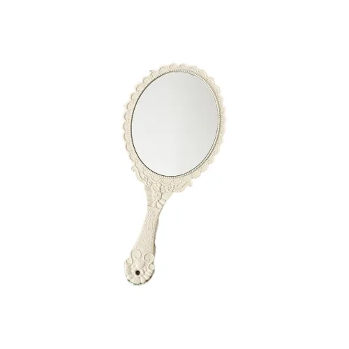 ECOHOME Винтаж Европейский Узор Большой Ручной Портативный Пшеничная солома Ручка Зеркальце MAKE UP Зеркала Ручное Зеркальце