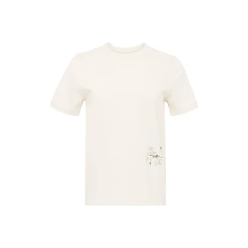 JW Anderson Серый Белый Женские T-рубашки