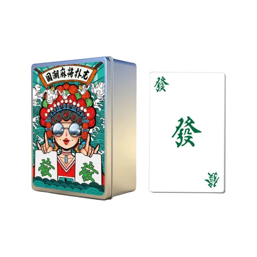 Dolls And Bears Dance Водонепроницаемый Китайский модный тренд 144 шт. Свободный крой Портативный Outdoor Travel Бумажный маджонг