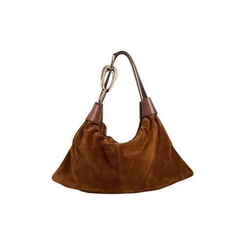 Zimmermann Замша Хобо Сумка Сумка через плечо Маленькая Женская Коричневая