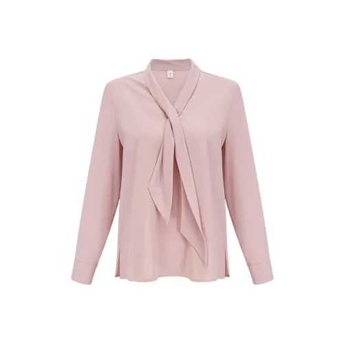 POWXV Розовые Женские Рубашки