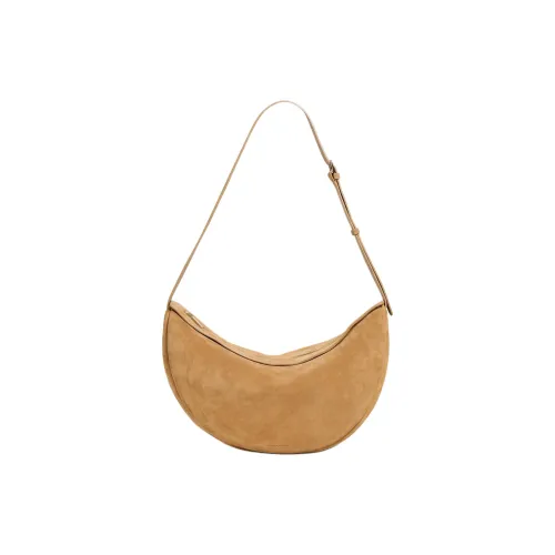 MANSUR GAVRIEL Замша Полумесяц Сумка через плечо Большая Женская Карамель