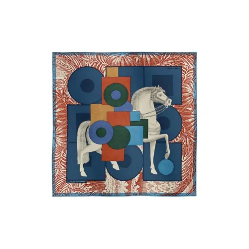 HERMES Шарфы из шелка Тутовый женские многоцветные