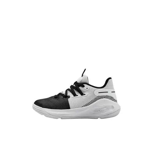 Under Armour Curry 6 Low Топ Детские Баскетбольные Кроссовки Белый Детский Возраст 3-7 Лет