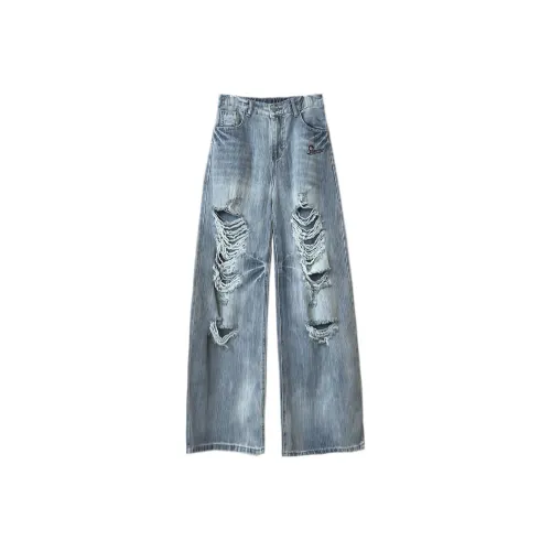 DOUBLE STAR 88 Синий Унисекс Джинсы