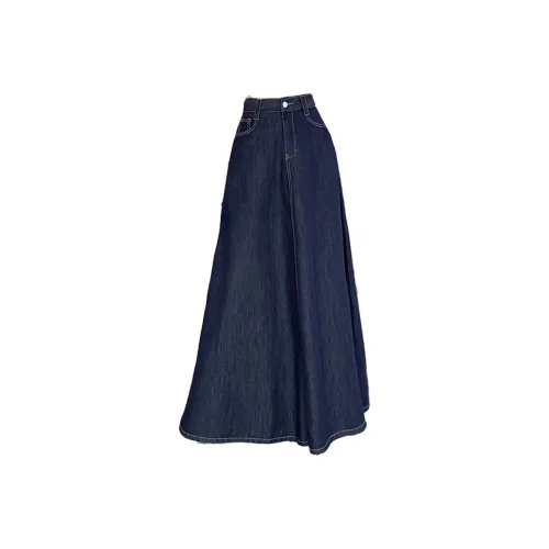 AURORA DIARY Деним Длинная Юбка Женская