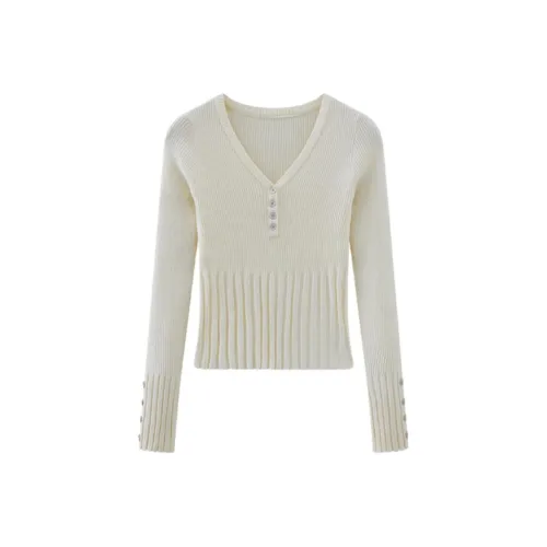 IUNOP Отличительные Кнопки Дизайн Трикотажная Ткань Топ Женский