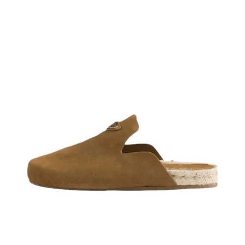 PRADA Домашние тапочки Мужские Коричневые