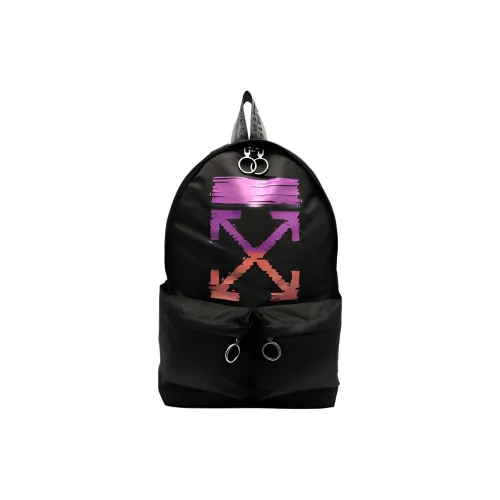 Off Белый Полиамид Рюкзак Унисекс Черный