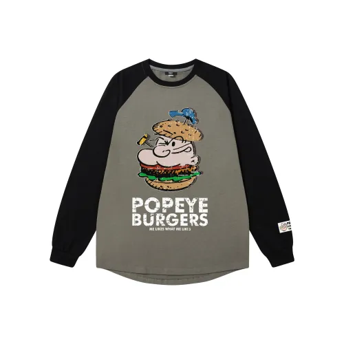 POPEYE Длинный рукав Т-рубашка Унисекс