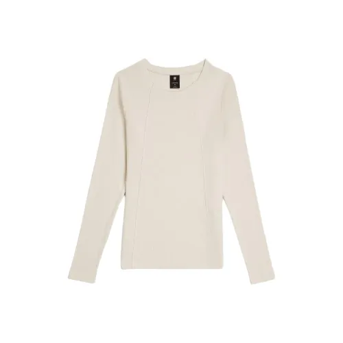 STAR Натуральный Белый Женские T-Рубашки