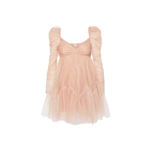 Zimmermann SS24 Длинное платье с длинными рукавами женское песочно-бежевый