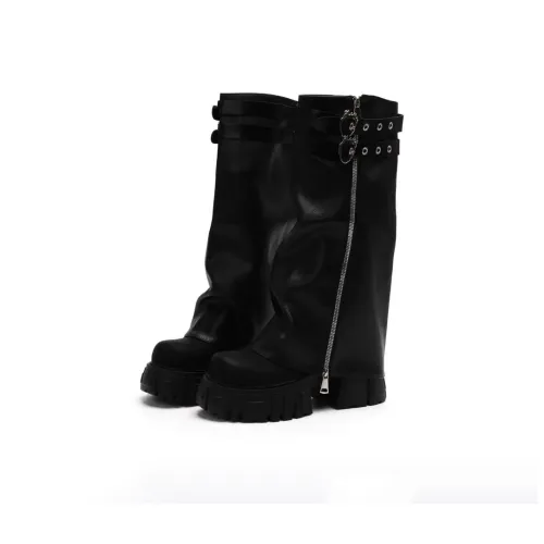 SHUMO Колено Высокие сапоги Черные Женские