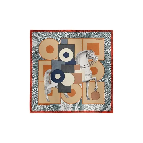 HERMES Шарфы из шелка Тутовый женские многоцветные