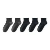 5 пар (2 темно-серых + 3 черных)
