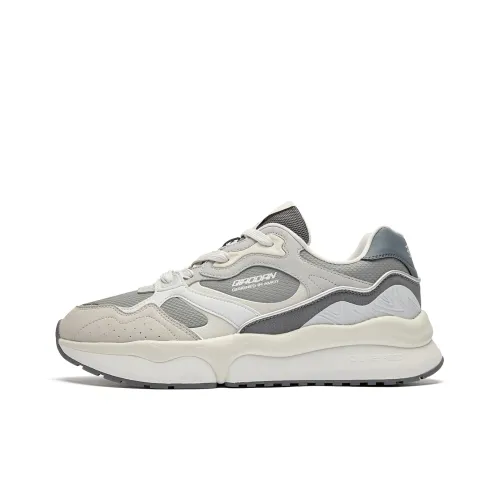 QIAODAN Vertical Horizontal VI Противоскользящий Устойчивый к истиранию Низкий Топ Casual Мужской Peaceful Серый Mist Серый